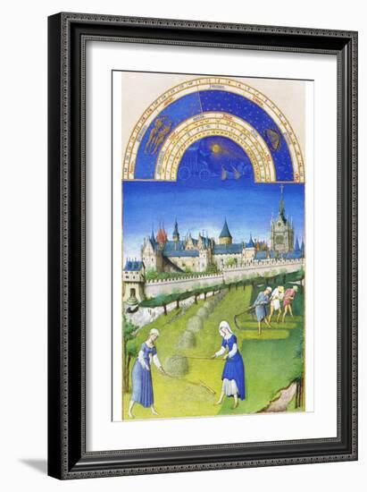 Le Tres Riches Heures Du Duc De Berry - June-Paul Herman & Jean Limbourg-Framed Art Print