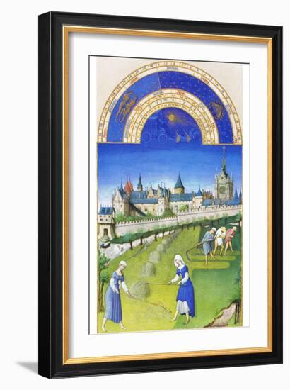 Le Tres Riches Heures Du Duc De Berry - June-Paul Herman & Jean Limbourg-Framed Art Print