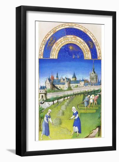 Le Tres Riches Heures Du Duc De Berry - June-Paul Herman & Jean Limbourg-Framed Premium Giclee Print