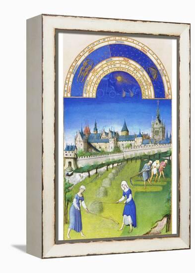 Le Tres Riches Heures Du Duc De Berry - June-Paul Herman & Jean Limbourg-Framed Stretched Canvas