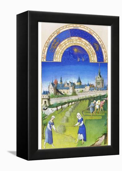 Le Tres Riches Heures Du Duc De Berry - June-Paul Herman & Jean Limbourg-Framed Stretched Canvas