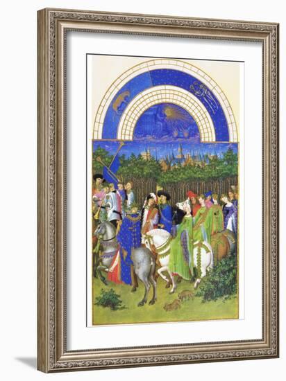 Le Tres Riches Heures Du Duc De Berry - May-Paul Herman & Jean Limbourg-Framed Art Print