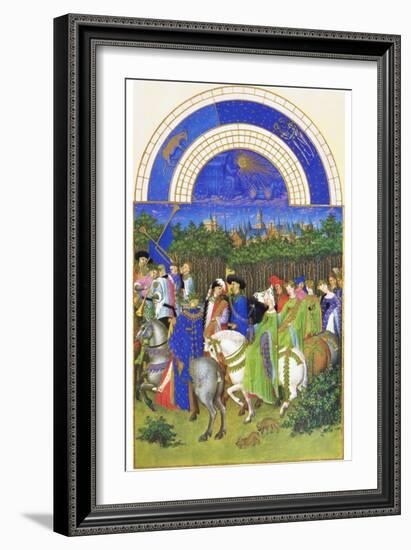 Le Tres Riches Heures Du Duc De Berry - May-Paul Herman & Jean Limbourg-Framed Art Print