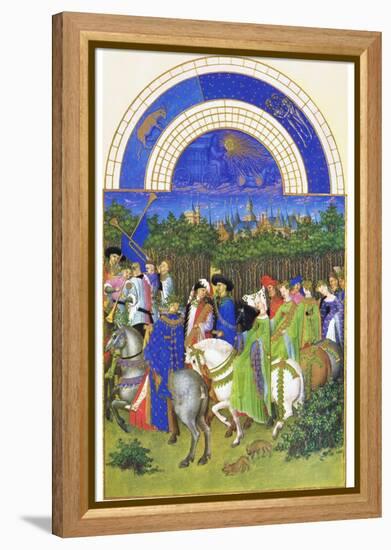 Le Tres Riches Heures Du Duc De Berry - May-Paul Herman & Jean Limbourg-Framed Stretched Canvas