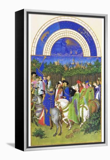 Le Tres Riches Heures Du Duc De Berry - May-Paul Herman & Jean Limbourg-Framed Stretched Canvas