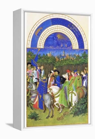 Le Tres Riches Heures Du Duc De Berry - May-Paul Herman & Jean Limbourg-Framed Stretched Canvas