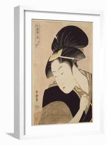 Le trésor des vassaux fidèles, drame de Tageda Izumo : l'attaque de nuit-Ando Hiroshige-Framed Giclee Print