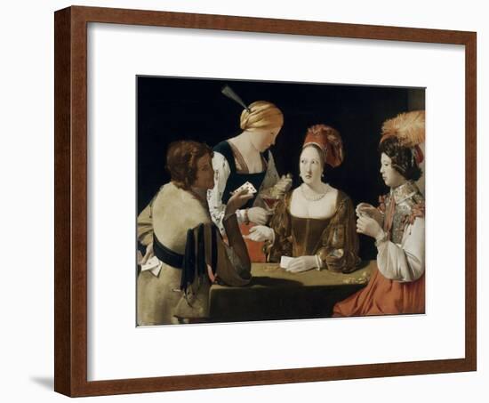 Le Tricheur à l'as de carreau-Georges de La Tour-Framed Giclee Print