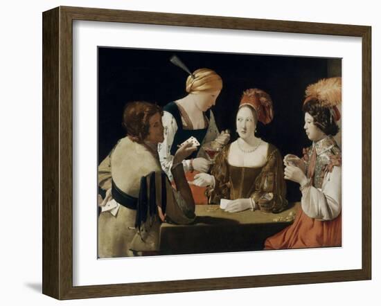 Le Tricheur à l'as de carreau-Georges de La Tour-Framed Giclee Print