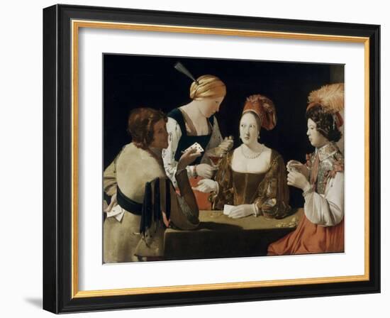 Le Tricheur à l'as de carreau-Georges de La Tour-Framed Giclee Print