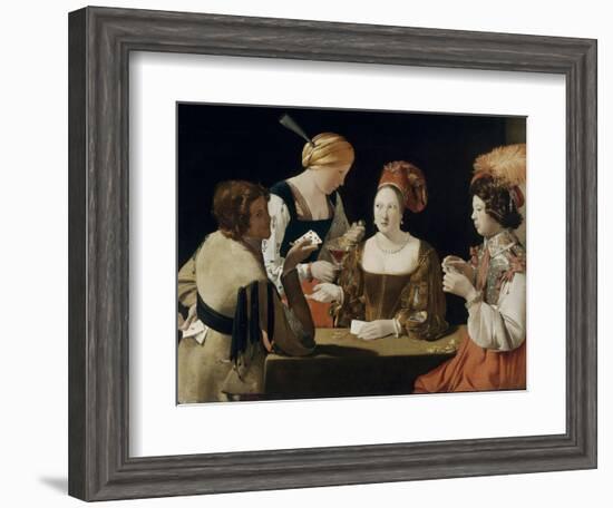 Le Tricheur à l'as de carreau-Georges de La Tour-Framed Giclee Print