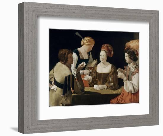 Le Tricheur à l'as de carreau-Georges de La Tour-Framed Giclee Print