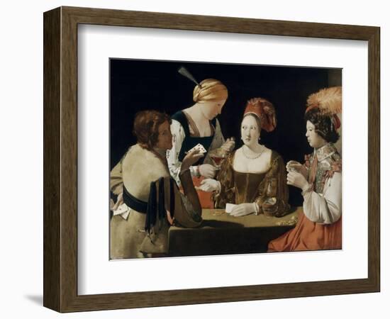 Le Tricheur à l'as de carreau-Georges de La Tour-Framed Giclee Print