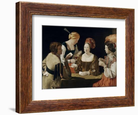 Le Tricheur à l'as de carreau-Georges de La Tour-Framed Giclee Print