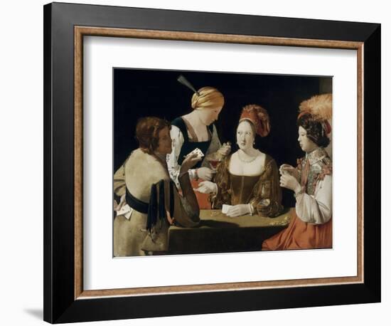 Le Tricheur à l'as de carreau-Georges de La Tour-Framed Giclee Print