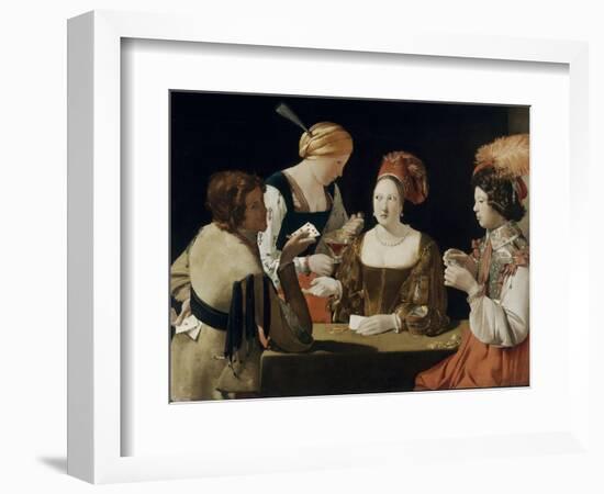 Le Tricheur à l'as de carreau-Georges de La Tour-Framed Giclee Print