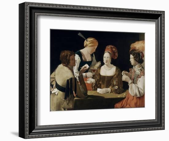 Le Tricheur à l'as de carreau-Georges de La Tour-Framed Giclee Print