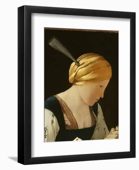 Le Tricheur à l'as de carreau-Georges de La Tour-Framed Giclee Print