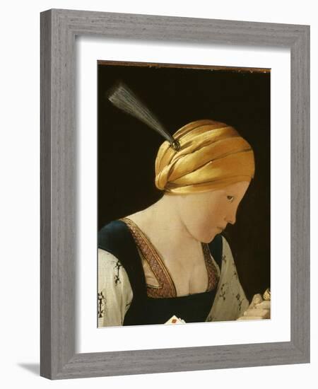 Le Tricheur à l'as de carreau-Georges de La Tour-Framed Giclee Print