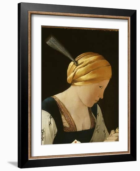 Le Tricheur à l'as de carreau-Georges de La Tour-Framed Giclee Print