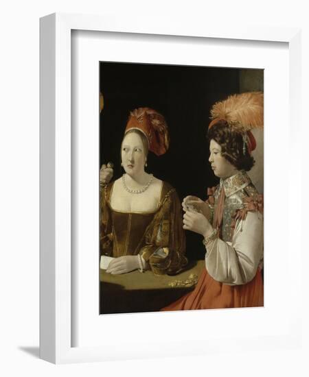 Le Tricheur à l'as de carreau-Georges de La Tour-Framed Giclee Print