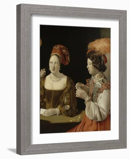 Le Tricheur à l'as de carreau-Georges de La Tour-Framed Giclee Print