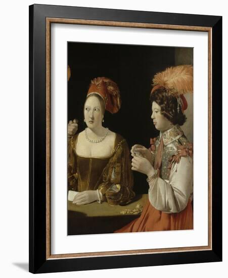 Le Tricheur à l'as de carreau-Georges de La Tour-Framed Giclee Print