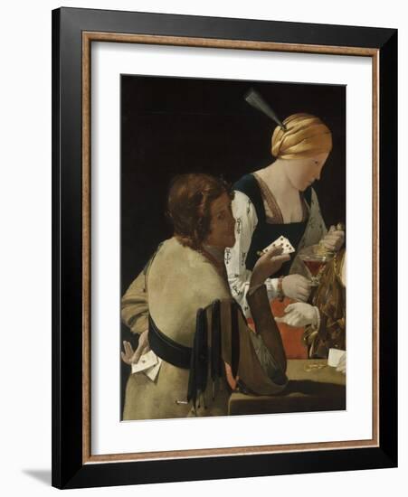 Le Tricheur à l'as de carreau-Georges de La Tour-Framed Giclee Print