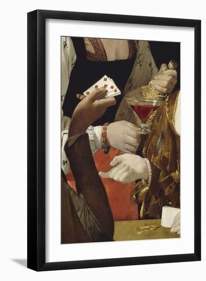 Le Tricheur à l'as de carreau-Georges de La Tour-Framed Giclee Print