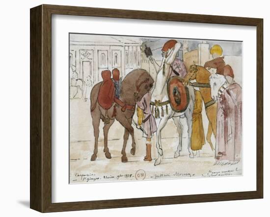 Le triomphe de saint Georges-Vittore Carpaccio-Framed Giclee Print