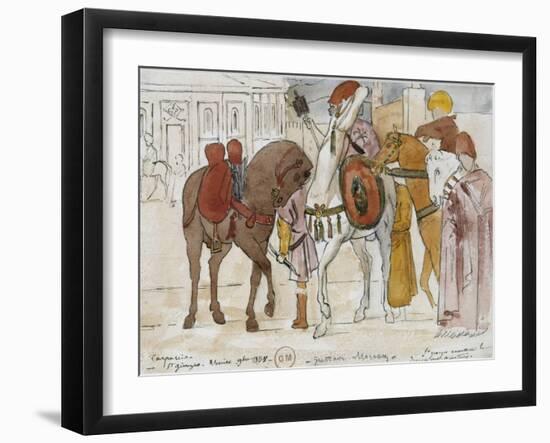 Le triomphe de saint Georges-Vittore Carpaccio-Framed Giclee Print