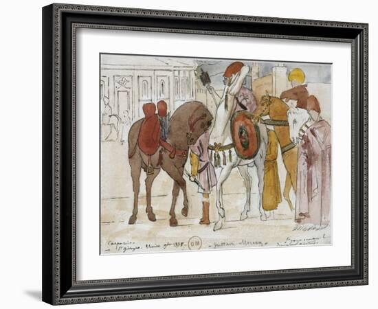 Le triomphe de saint Georges-Vittore Carpaccio-Framed Giclee Print