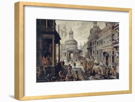 Le triumvirat romain-Hans Vredeman Vries-Framed Giclee Print