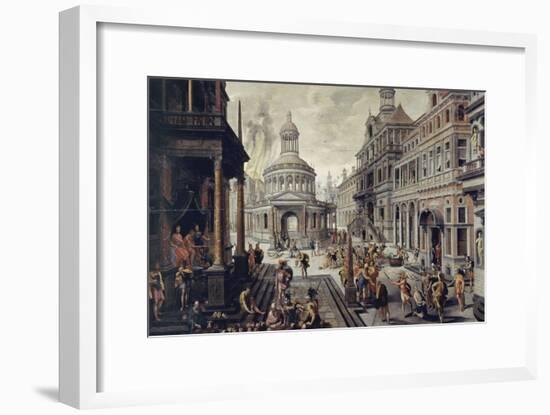 Le triumvirat romain-Hans Vredeman Vries-Framed Giclee Print