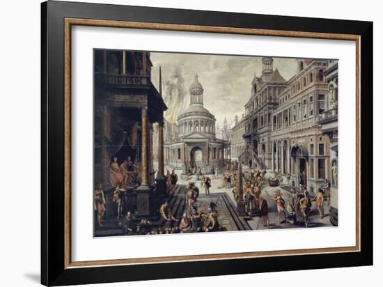 Le triumvirat romain-Hans Vredeman Vries-Framed Giclee Print