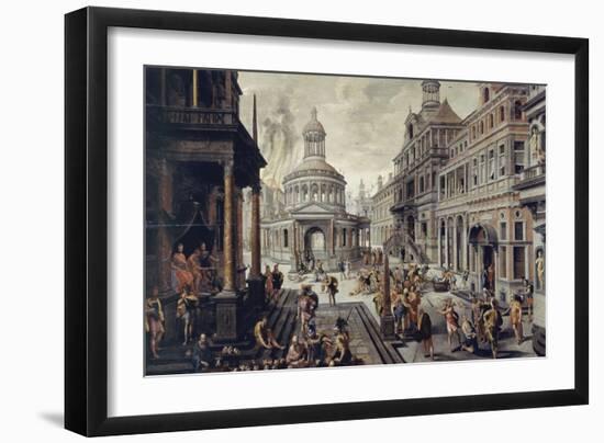 Le triumvirat romain-Hans Vredeman Vries-Framed Giclee Print