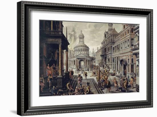 Le triumvirat romain-Hans Vredeman Vries-Framed Giclee Print