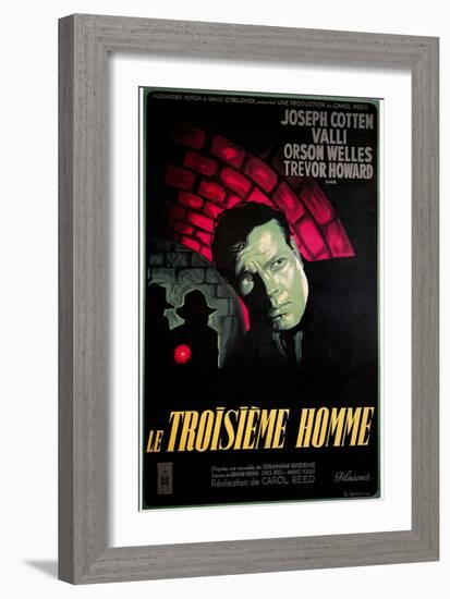 Le Troisieme Homme, (AKA the Third Man), Orsom Welles, 1949-null-Framed Art Print