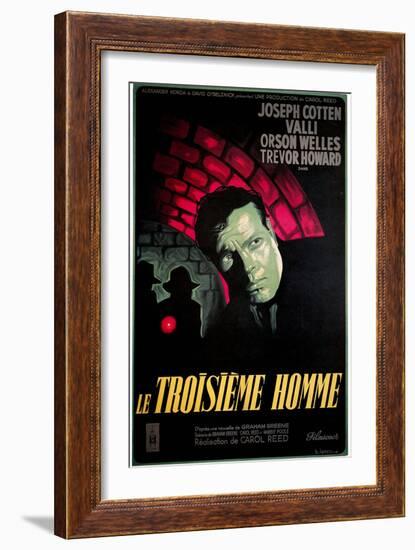 Le Troisieme Homme, (AKA the Third Man), Orsom Welles, 1949-null-Framed Art Print