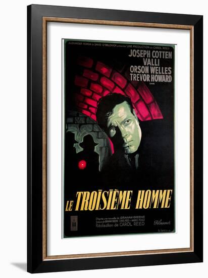 Le Troisieme Homme, (AKA the Third Man), Orsom Welles, 1949-null-Framed Art Print