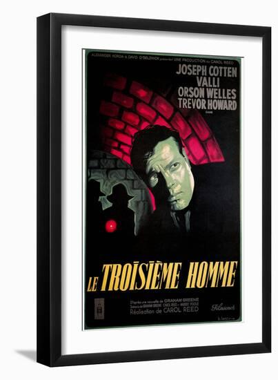 Le Troisieme Homme, (AKA the Third Man), Orsom Welles, 1949-null-Framed Art Print