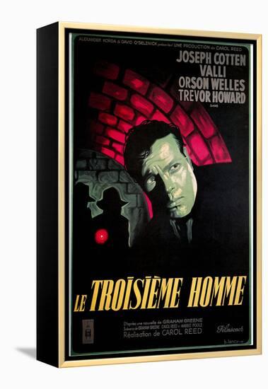 Le Troisieme Homme, (AKA the Third Man), Orsom Welles, 1949-null-Framed Stretched Canvas