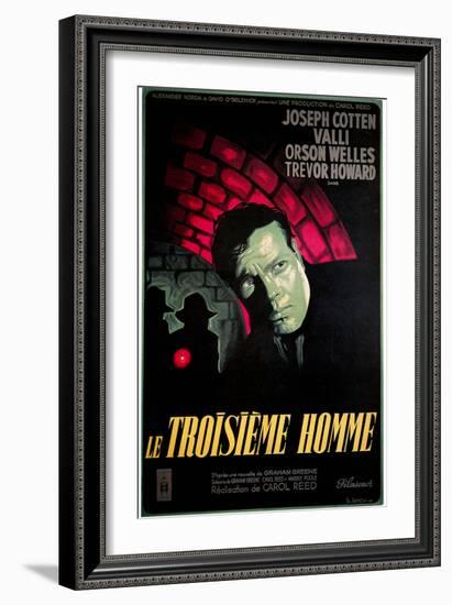 Le Troisieme Homme, (AKA the Third Man), Orsom Welles, 1949-null-Framed Premium Giclee Print