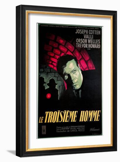 Le Troisieme Homme, (AKA the Third Man), Orsom Welles, 1949-null-Framed Premium Giclee Print