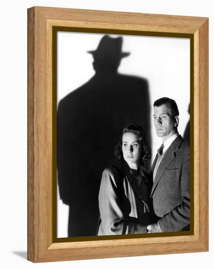 Le Troisieme Homme THE THIRD MAN by Carol Reed with Alida Valli and Joseph Cotten, 1949 (b/w photo)-null-Framed Stretched Canvas