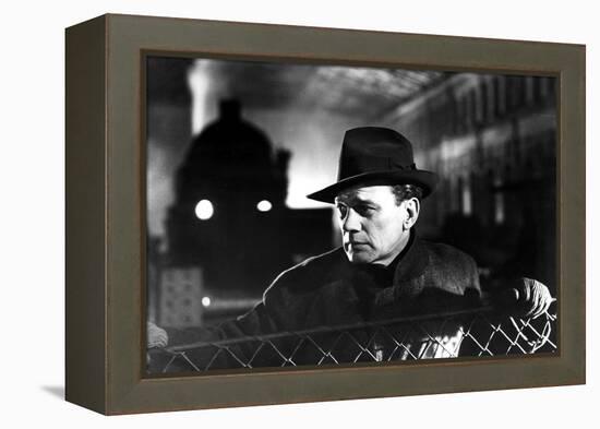 Le Troisieme Homme THE THIRD MAN by Carol Reed with Joseph Cotten, 1949 (b/w photo)-null-Framed Stretched Canvas