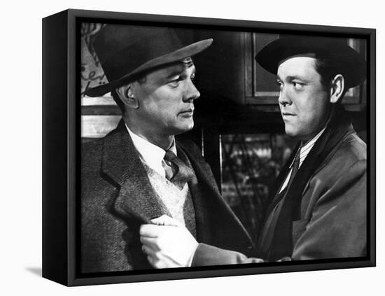 Le Troisieme Homme THE THIRD MAN by Carol Reed with Joseph Cotten and Orson Welles, 1949 (b/w photo-null-Framed Stretched Canvas