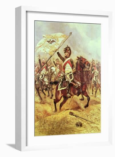 Le Trophee, 1806, 4th Dragoon Regiment, 1898-Jean-Baptiste Edouard Detaille-Framed Giclee Print