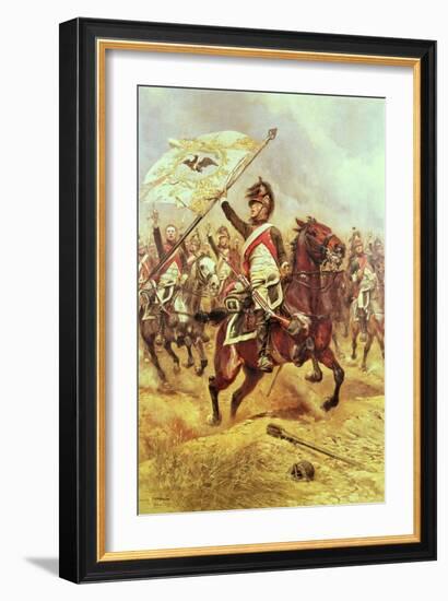 Le Trophee, 1806, 4th Dragoon Regiment, 1898-Jean-Baptiste Edouard Detaille-Framed Giclee Print