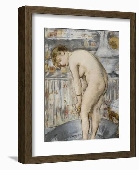 Le tub ou Femme dans un tub-Edouard Manet-Framed Giclee Print